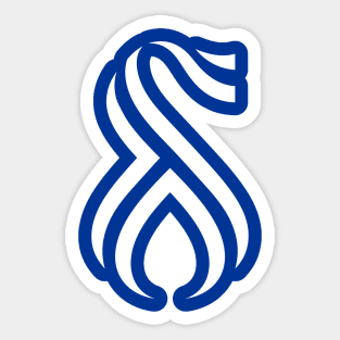 Doxa Logo on Royal Blue Sticker